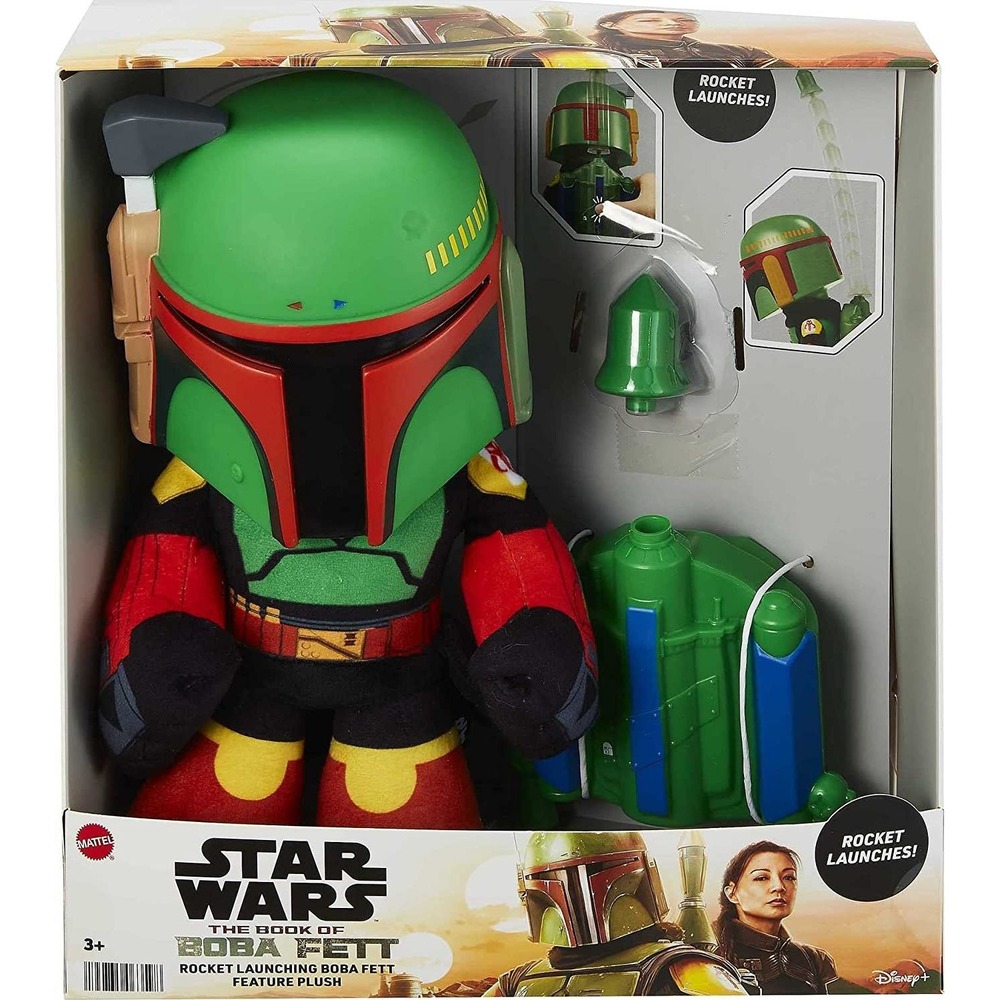 Star Wars Rocket Launching Boba Fett Feature Plush 12"